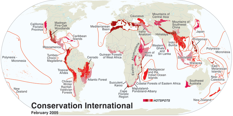 Carte_map_Conservation_International_Hotspot
