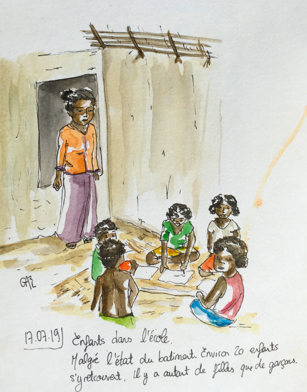 Sensibilisation des enfants dans les villages du Makay