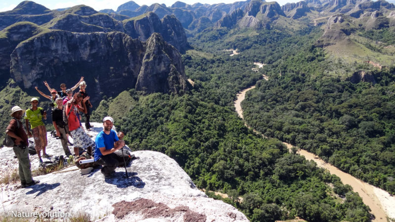 Ecovolunteers in the Makay massif in Madagascar