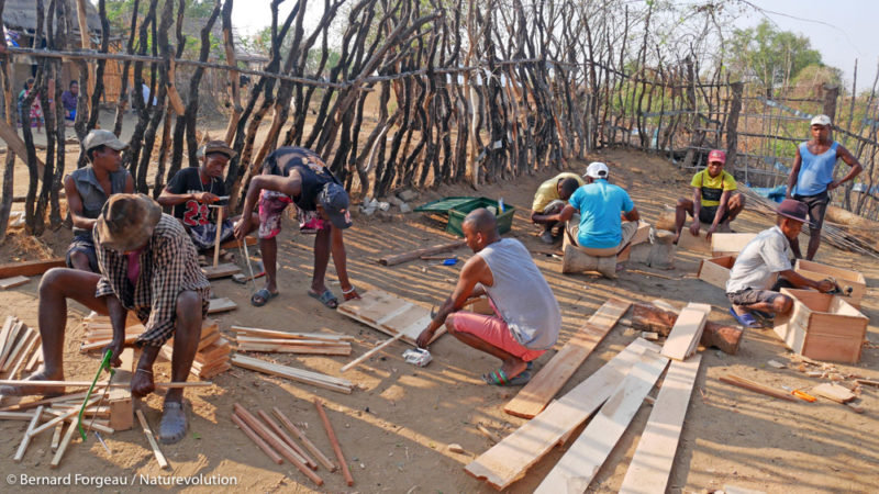 Construction of beehives to develop beekeeping in Makay