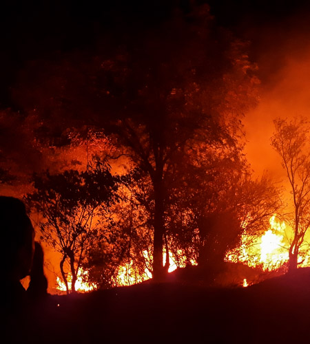 Feux de brousse à Madagascar