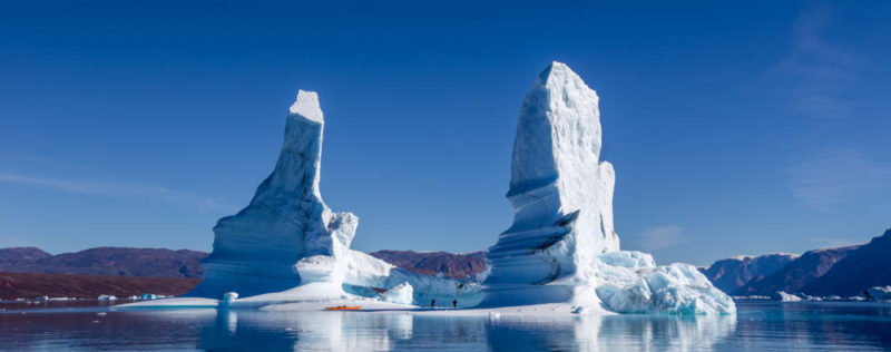 The fjords of Scoresby Sund in Greenland