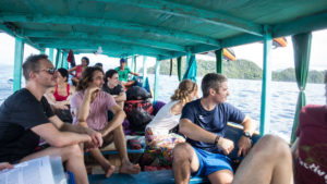 Indonesian boat used on one of our ecovolunteer missions