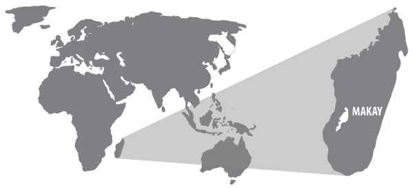 Carte du Makay à Madagascar et dans le monde